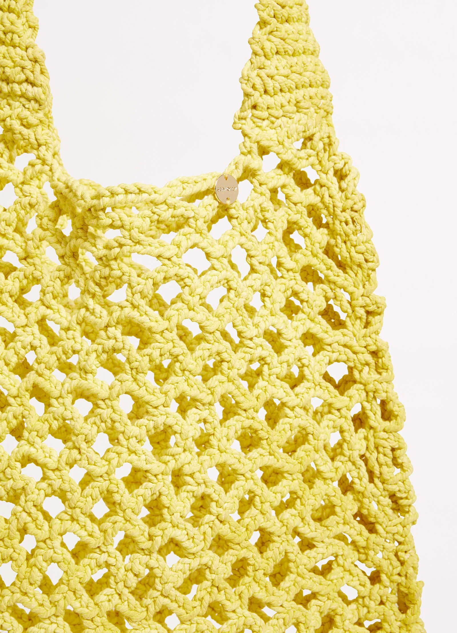 Plaited Rope Tote - Celery - Image 4