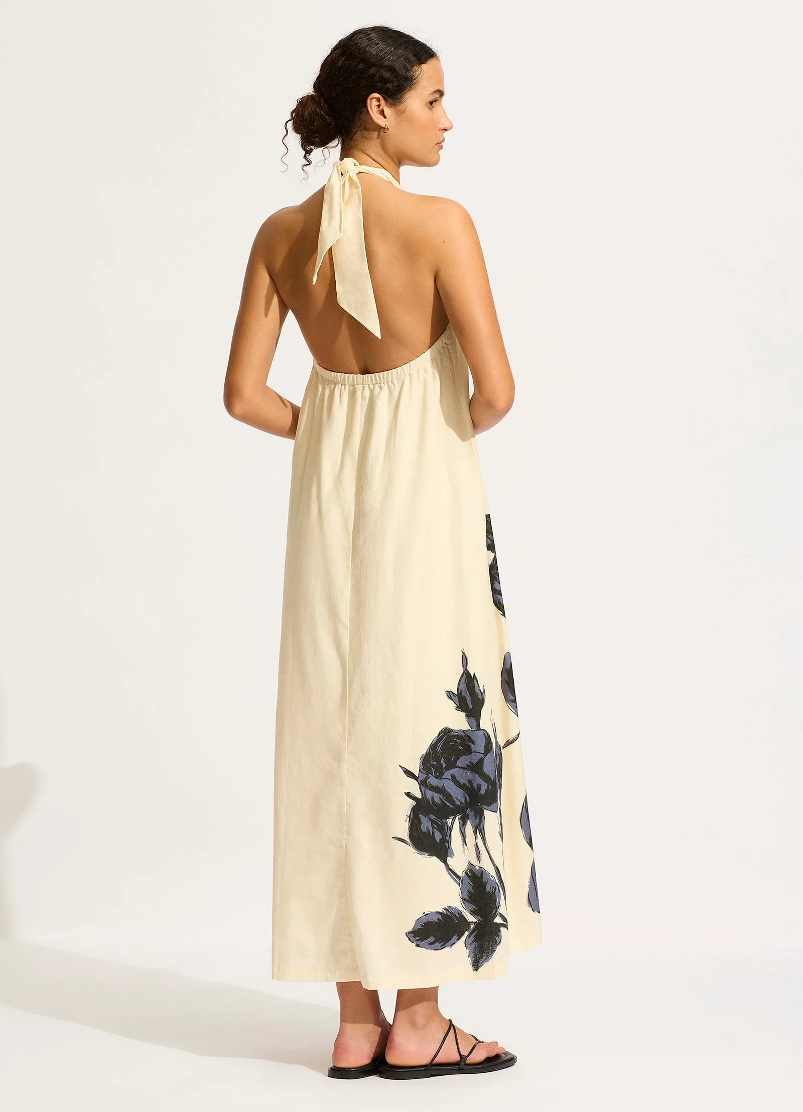 Rococo Maxi Dress  - Black - Image 3