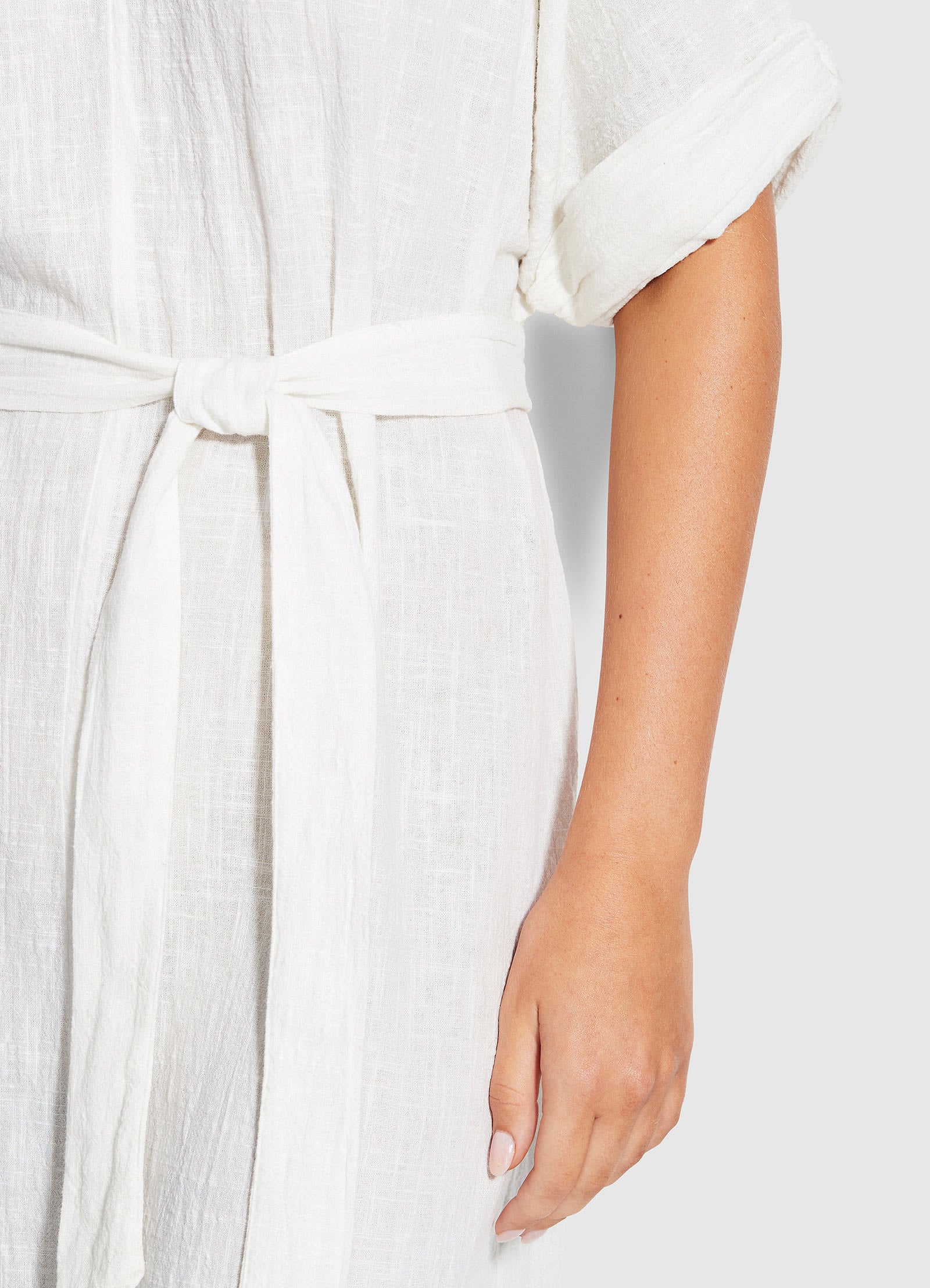 Sandy Midi Kaftan  - White - Image 4