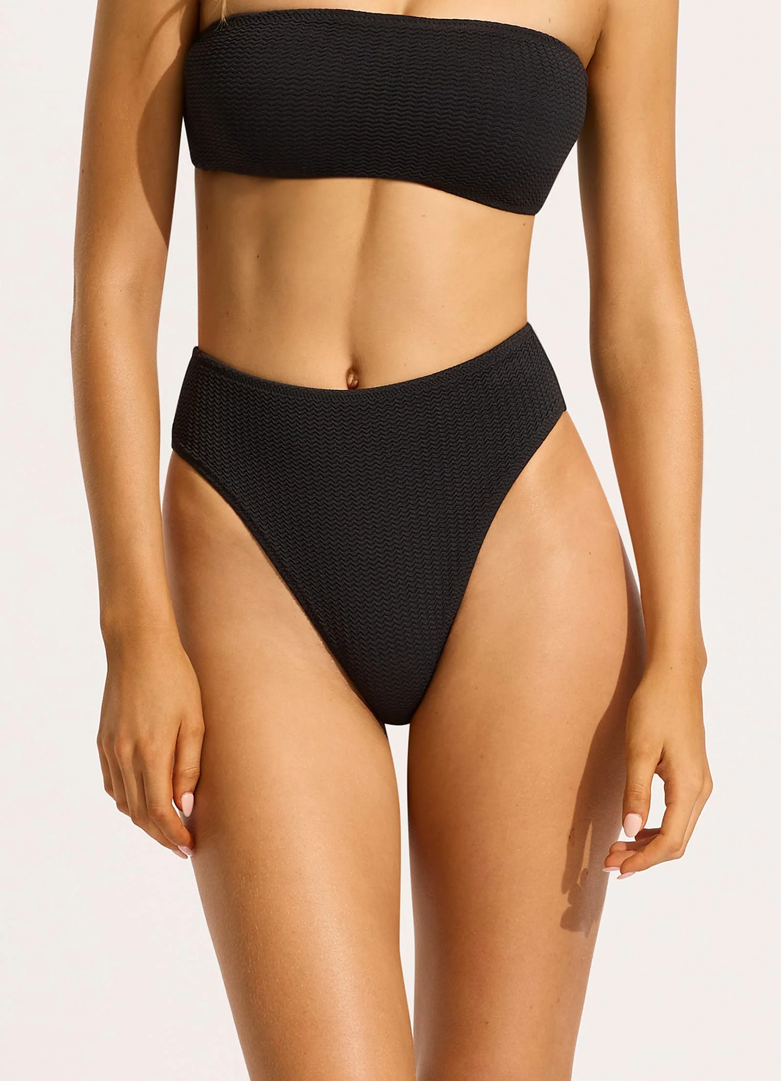 Sea Dive High Rise Bikini Bottom - Black - Image 2