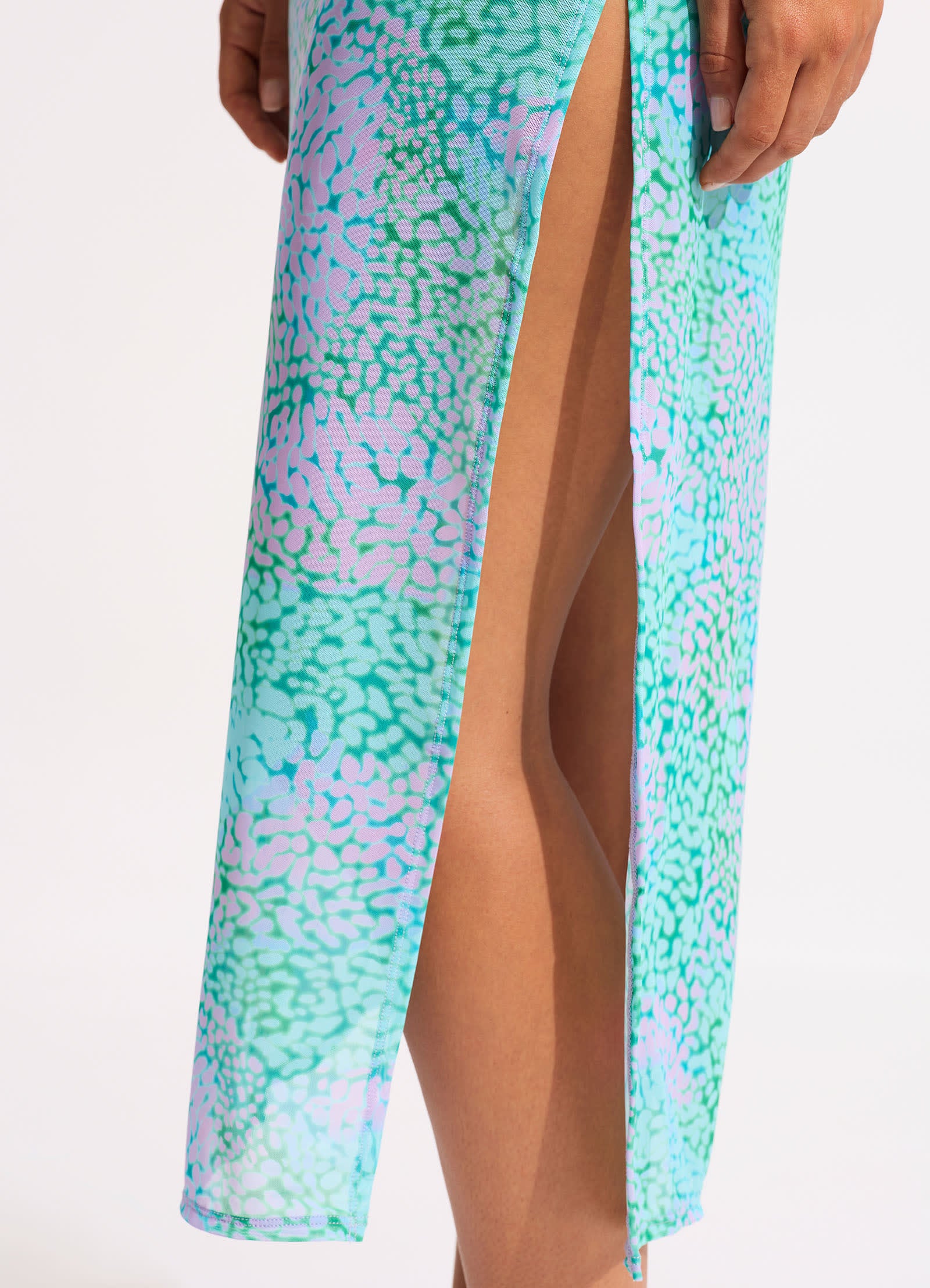 Sea Skin Mesh Cover Up - Vivid Green - Image 4
