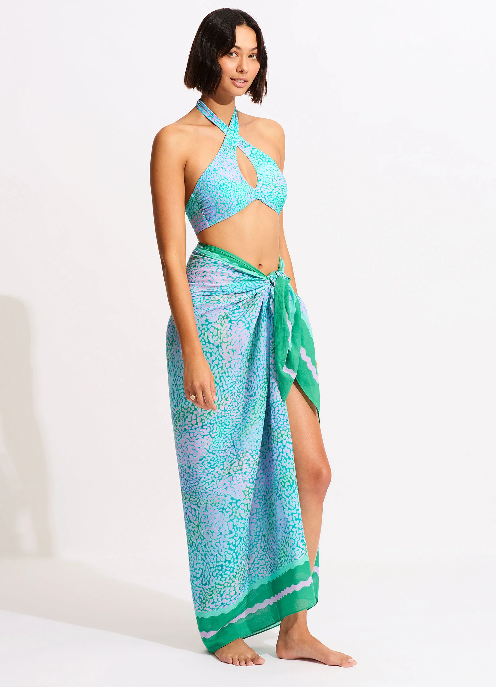 Sea Skin Sarong - Vivid Green - Image 2