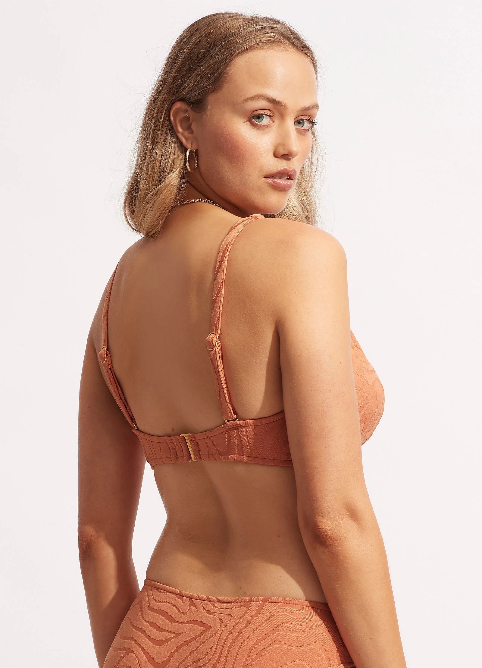 Second Wave DD Fixed Tri Bra - Copper Tan - Image 4