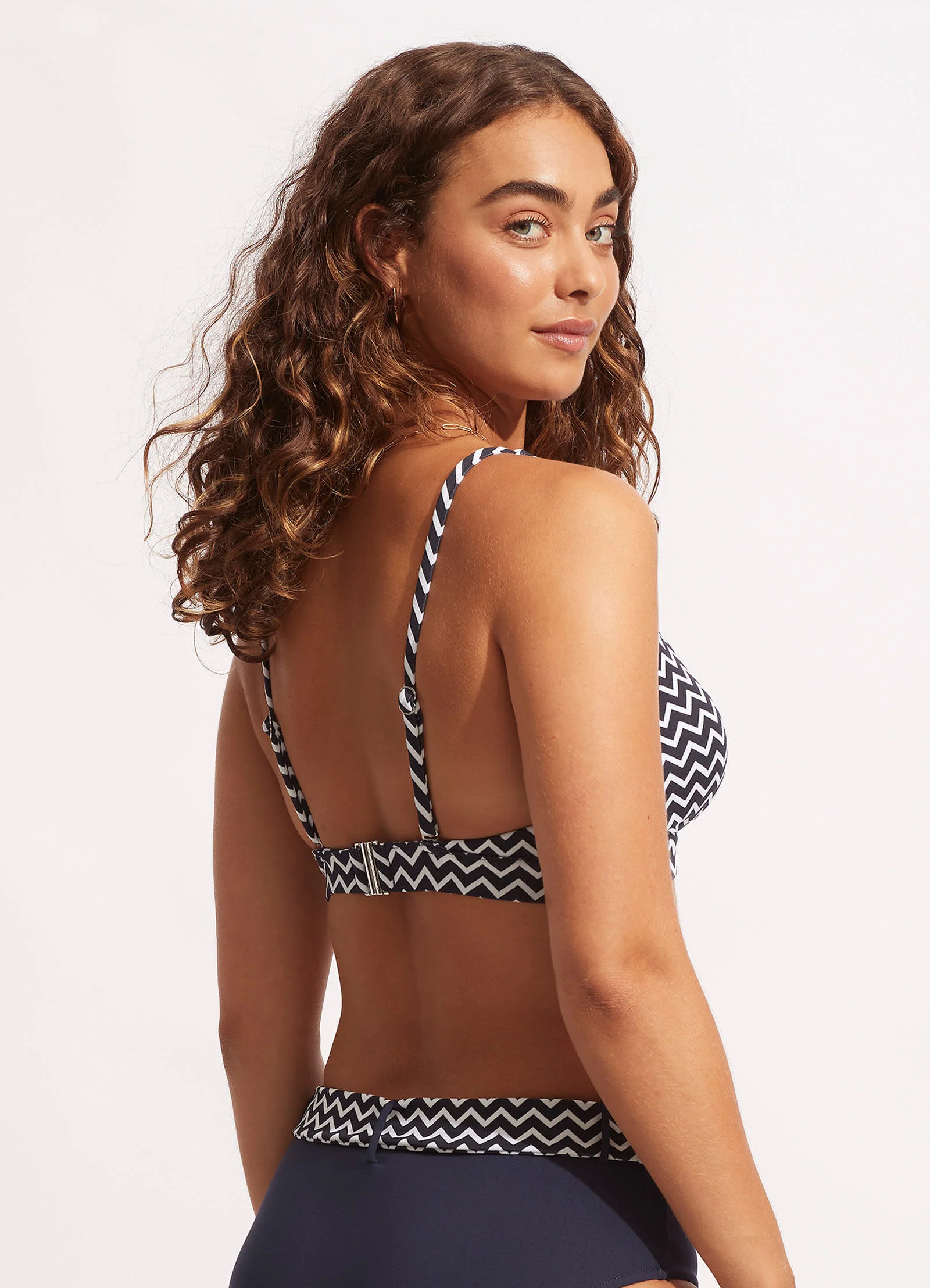 Sienna Longline Tri - True Navy - Image 4
