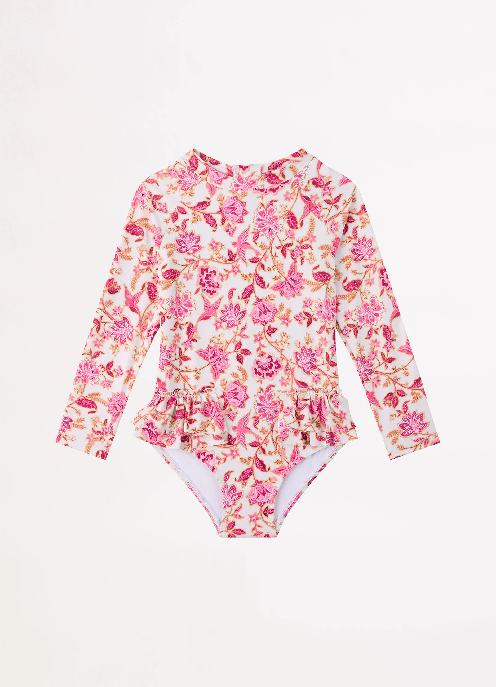 Silk Road Girls Frilled Hip Paddlesuit - Pink - Image 2