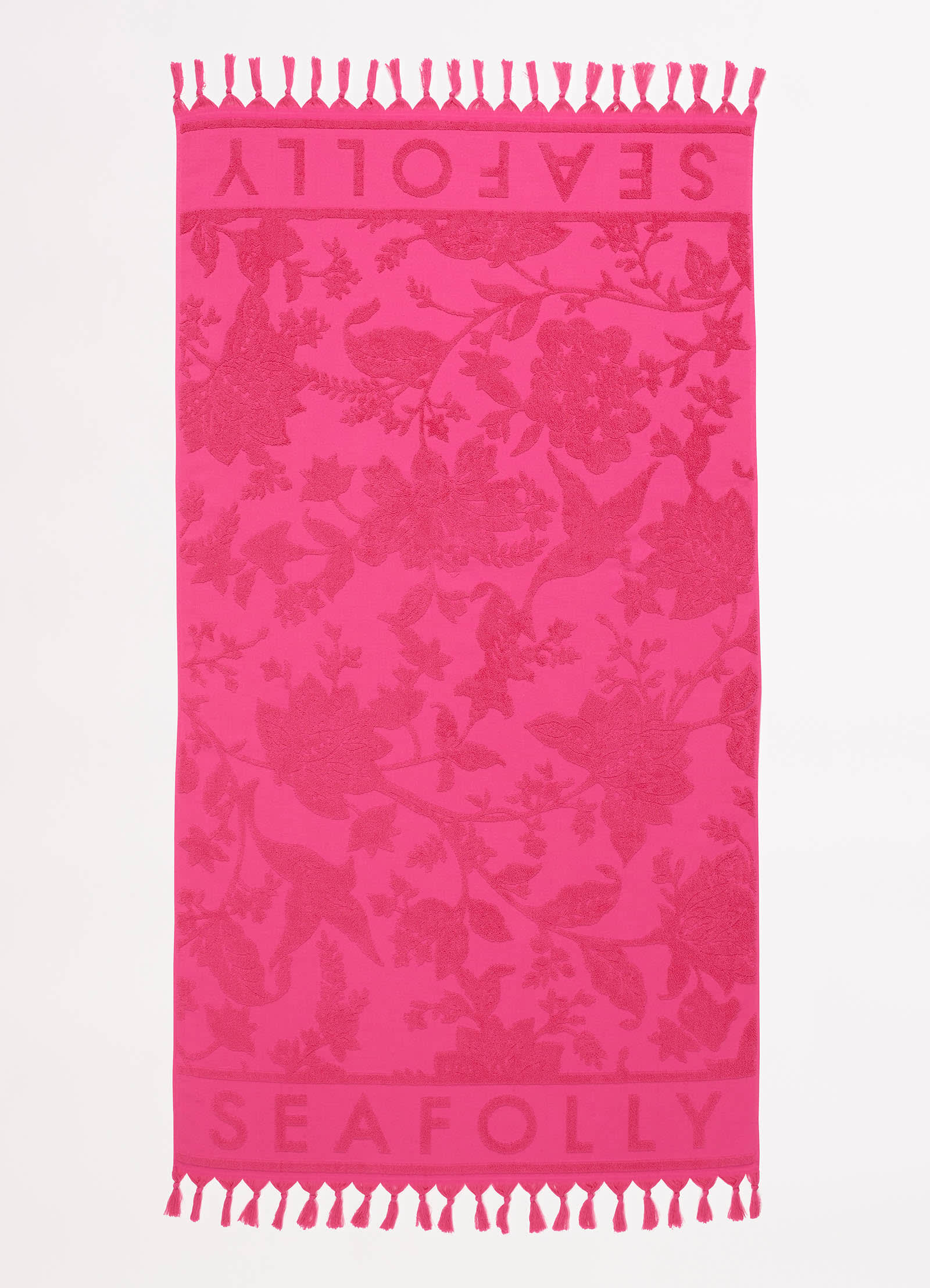 Silk Road Jacquard Beach Towel - Rose Pink - Image 2