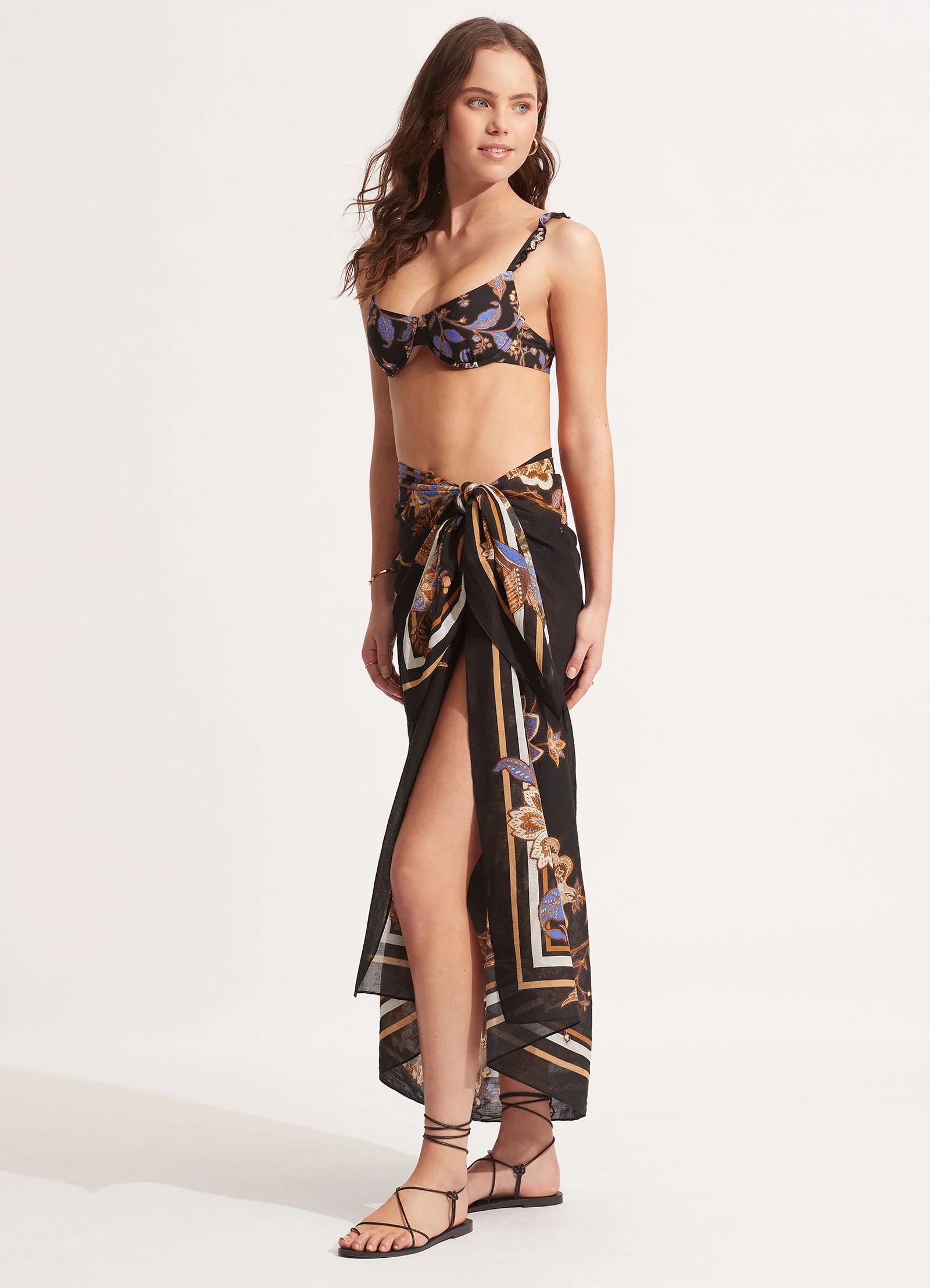 Silk Road Sarong - Black - Image 2