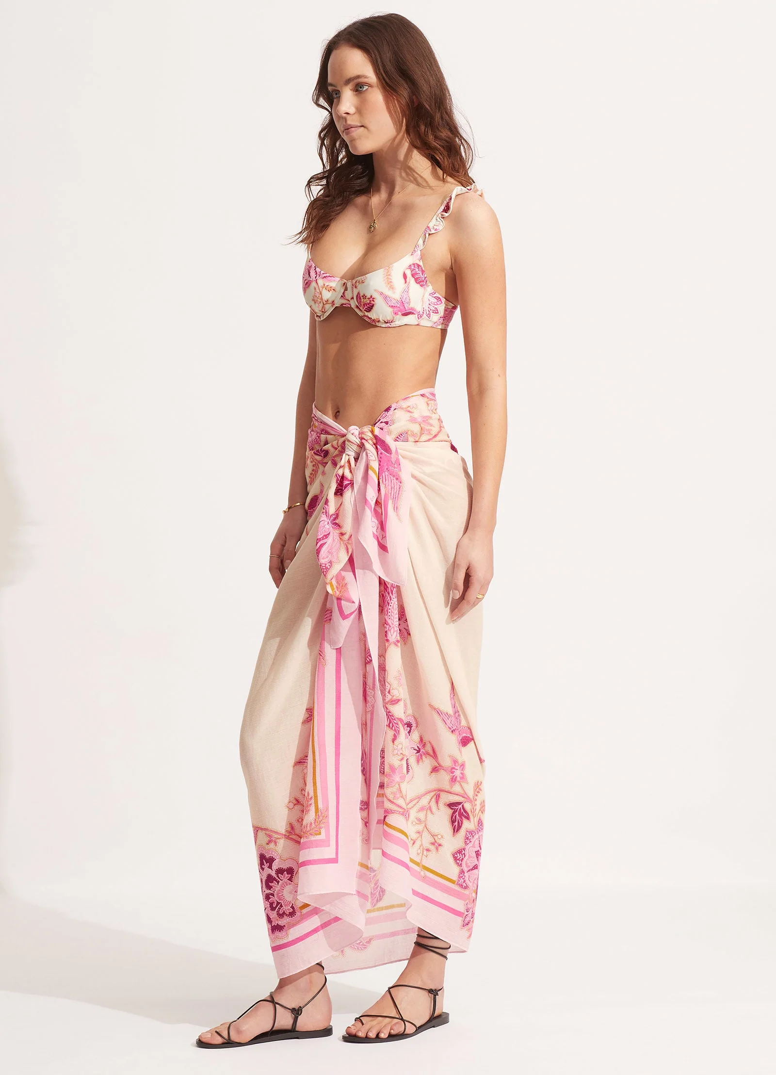Silk Road Sarong - Parfait Pink - Image 2