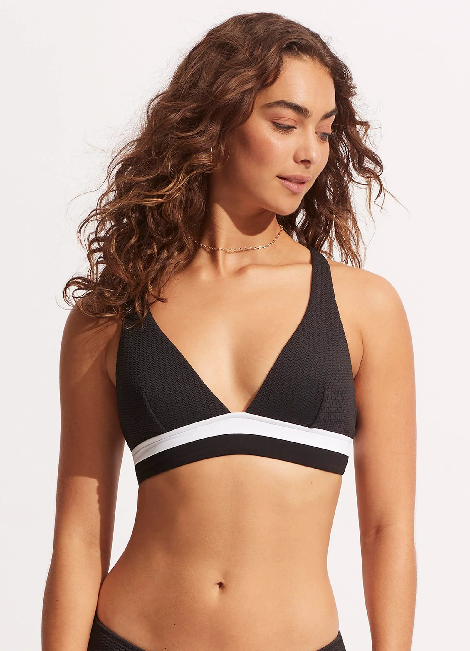 Slice Of Splice Triangle Bikini Top - White - Image 2