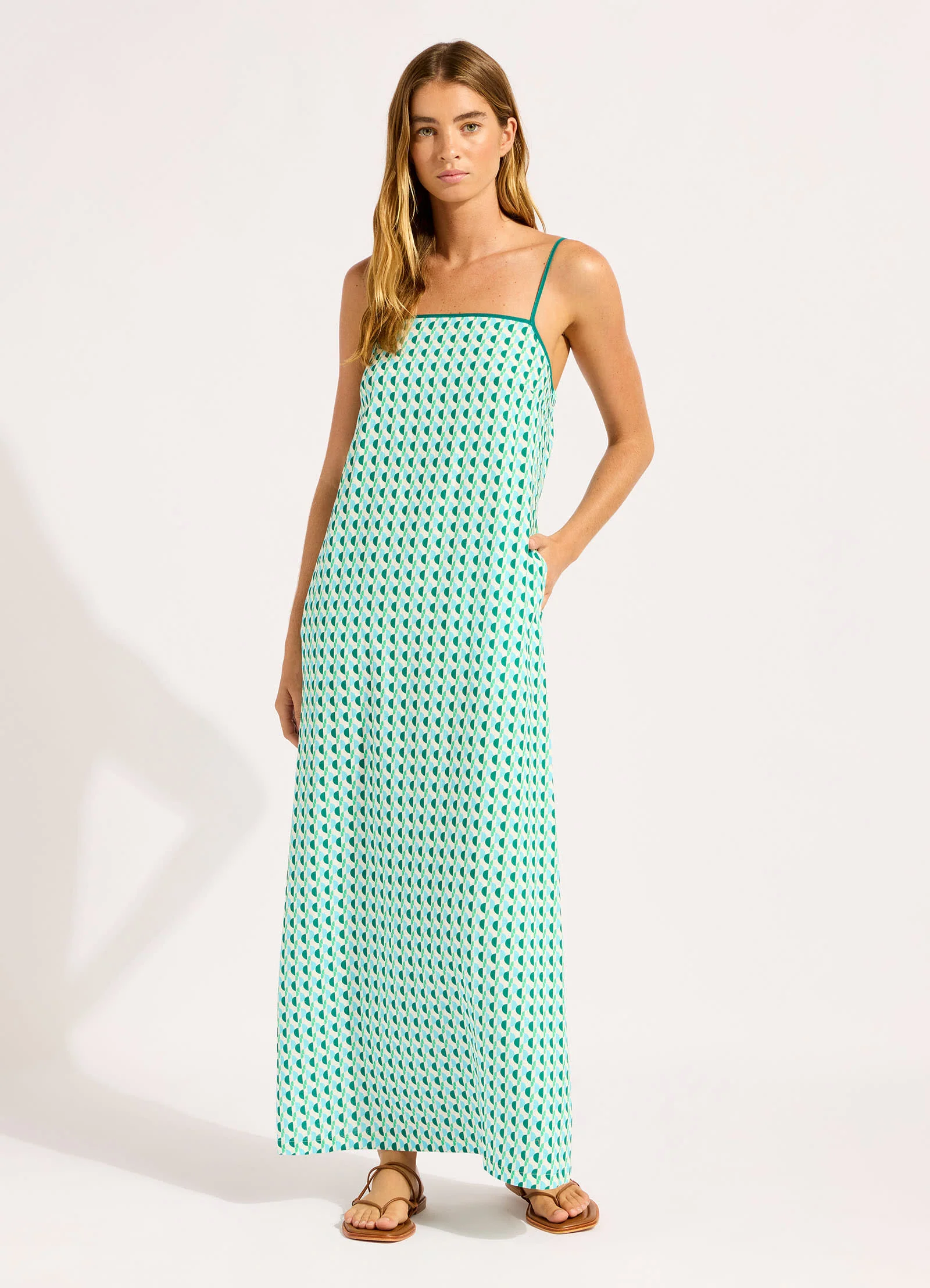 Sorrento Bandeau Triangle Maxi Dress