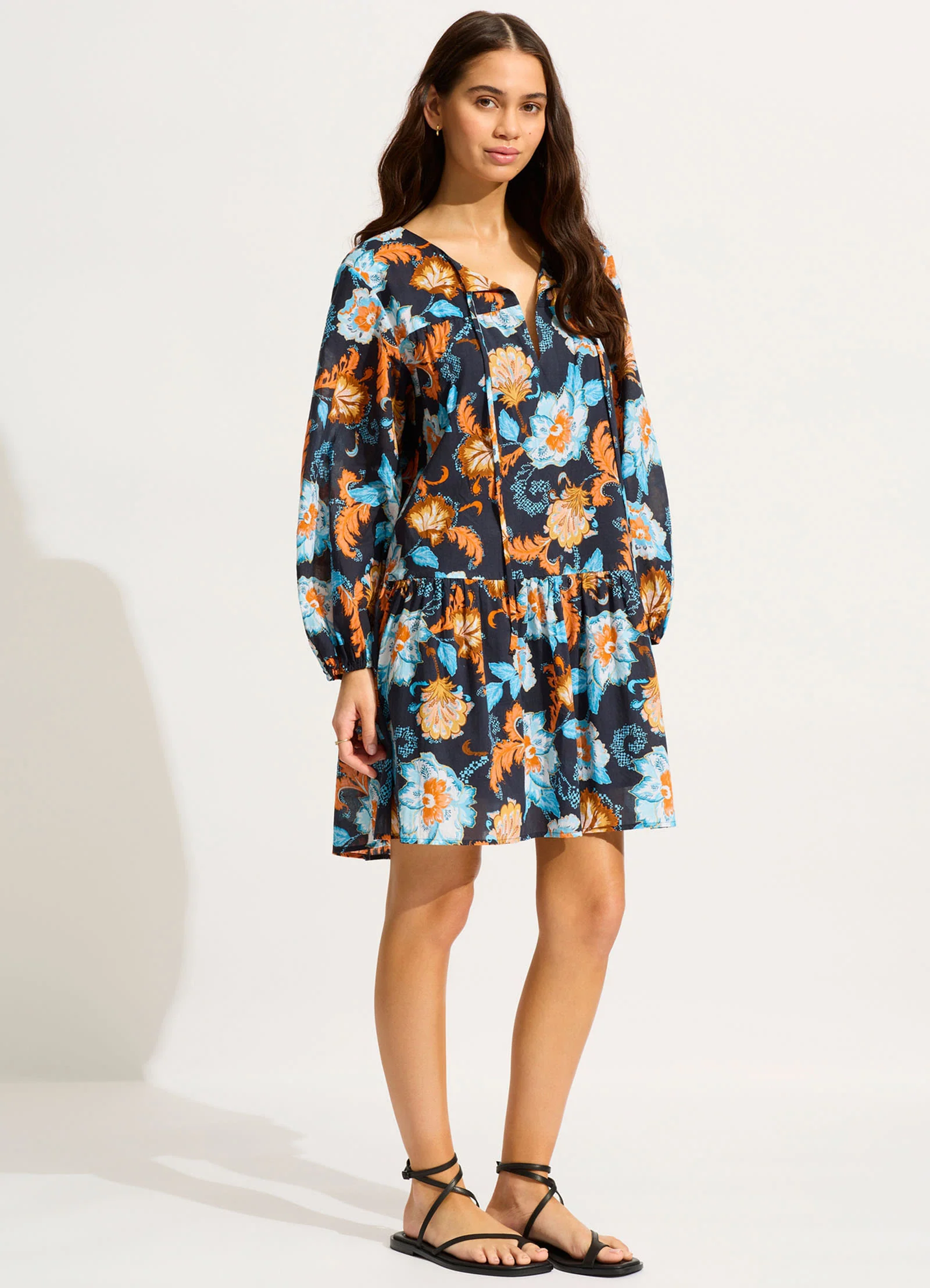 Spring Festival Cover Up - True Navy - Image 2
