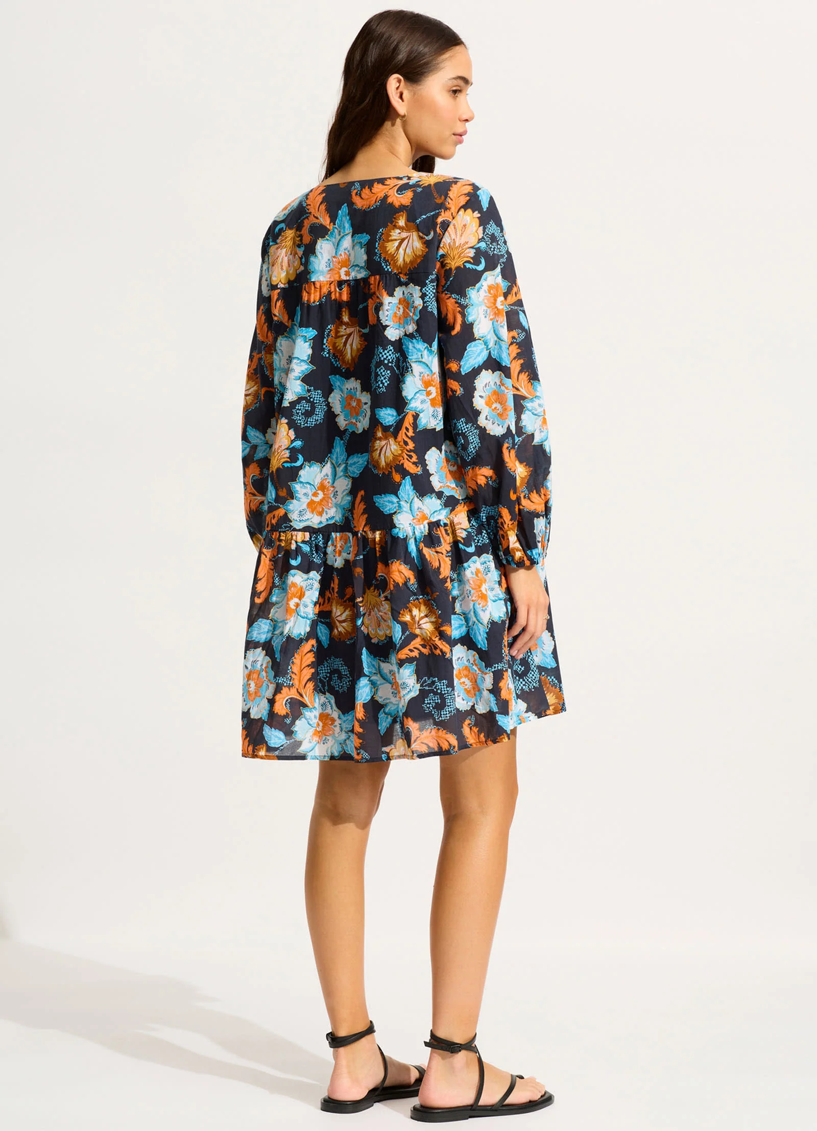Spring Festival Cover Up - True Navy - Image 3