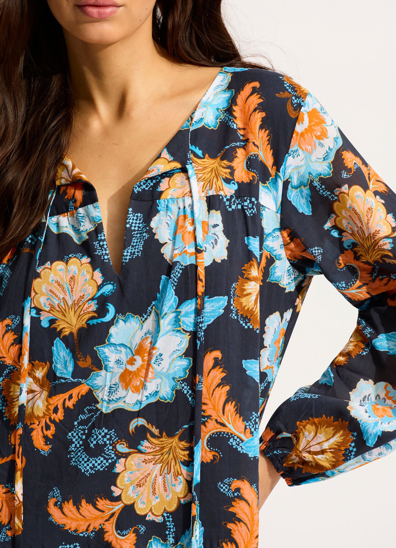 Spring Festival Cover Up - True Navy - Image 4