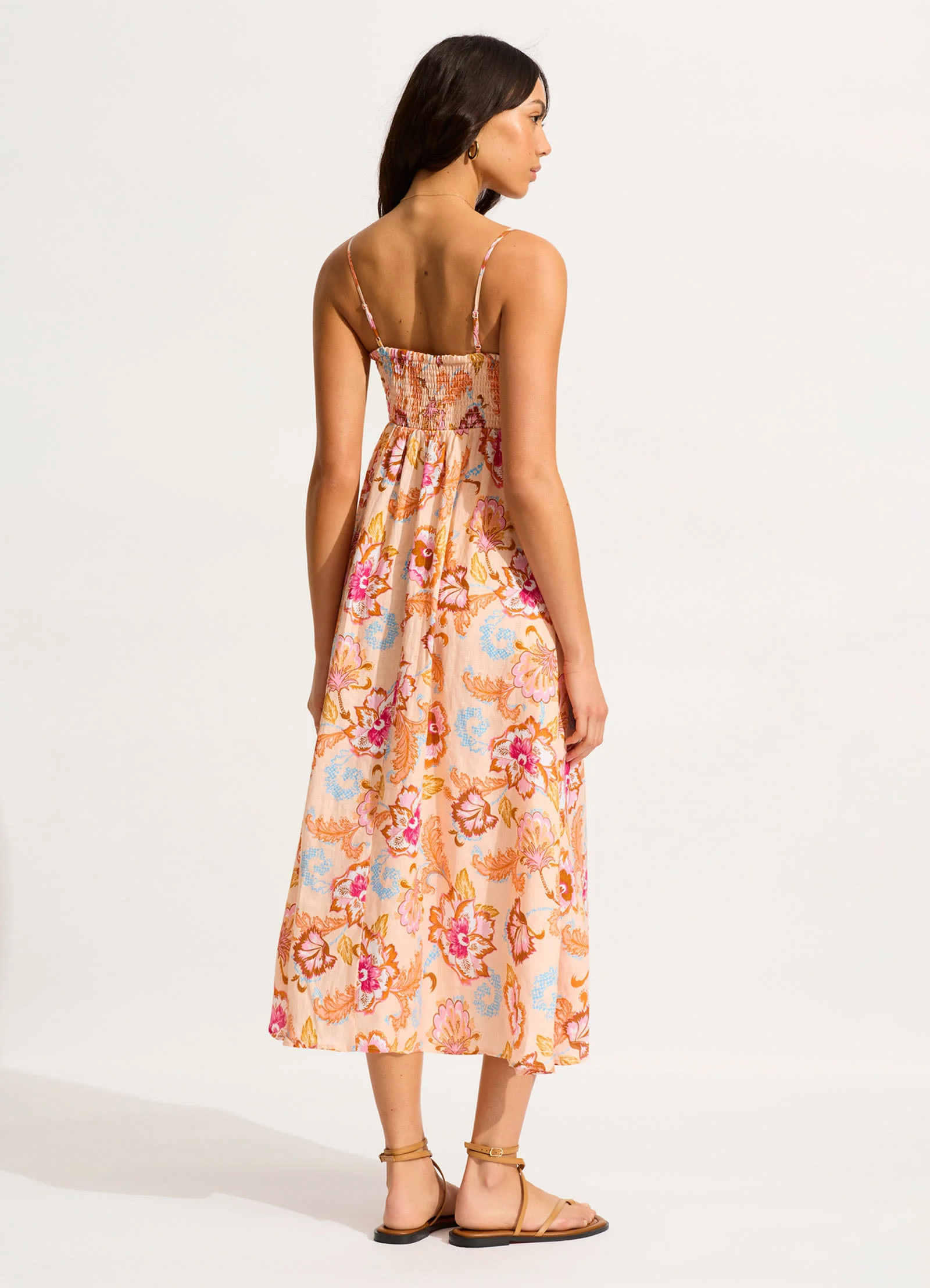 Spring Festival Midi Dress - Nectar - Image 3