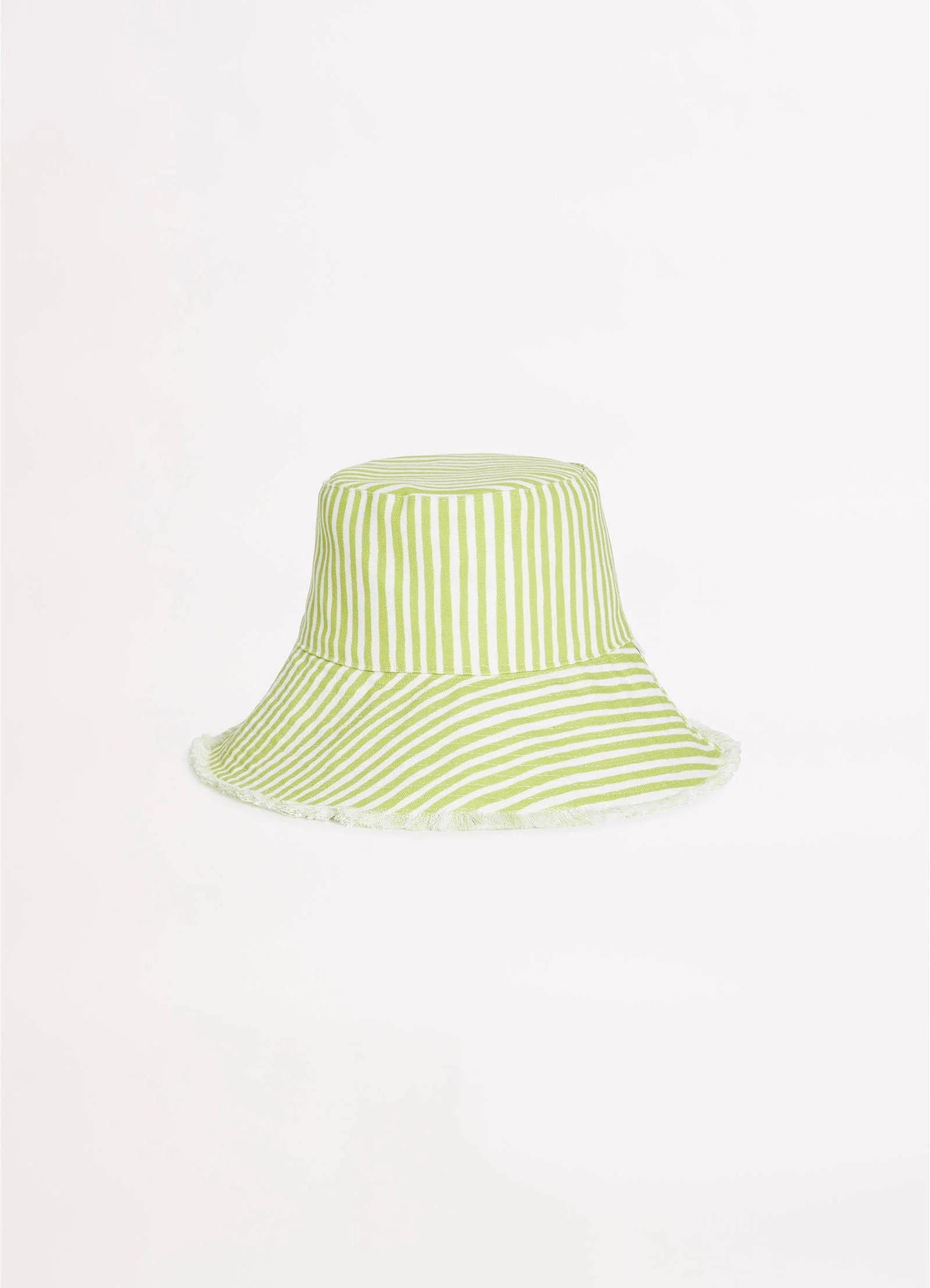 Stripe Bucket Hat - Soft Olive - Image 2
