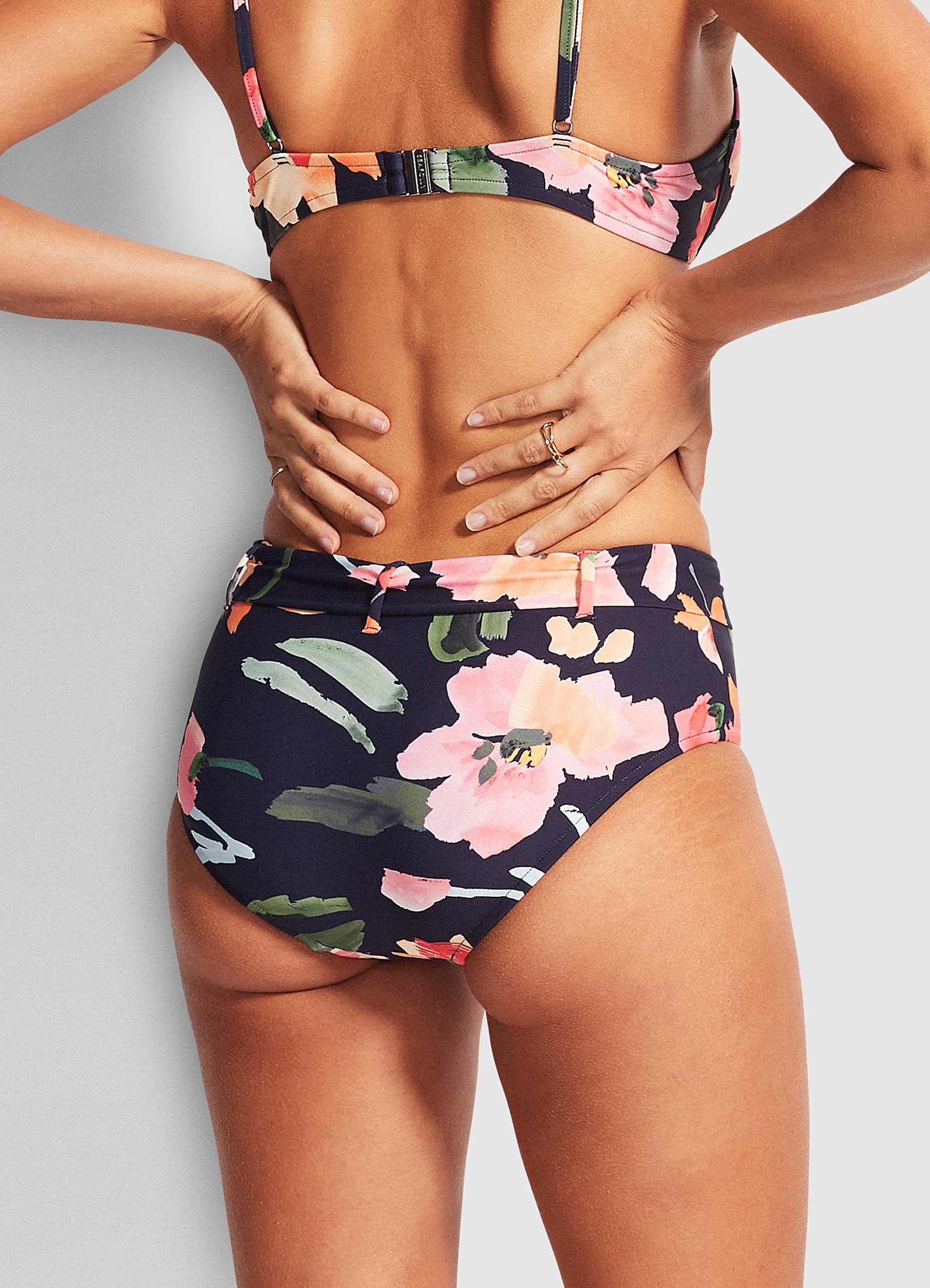 Summer Memoirs Wide Side Retro Bikini Bottom - Indigo - Image 5