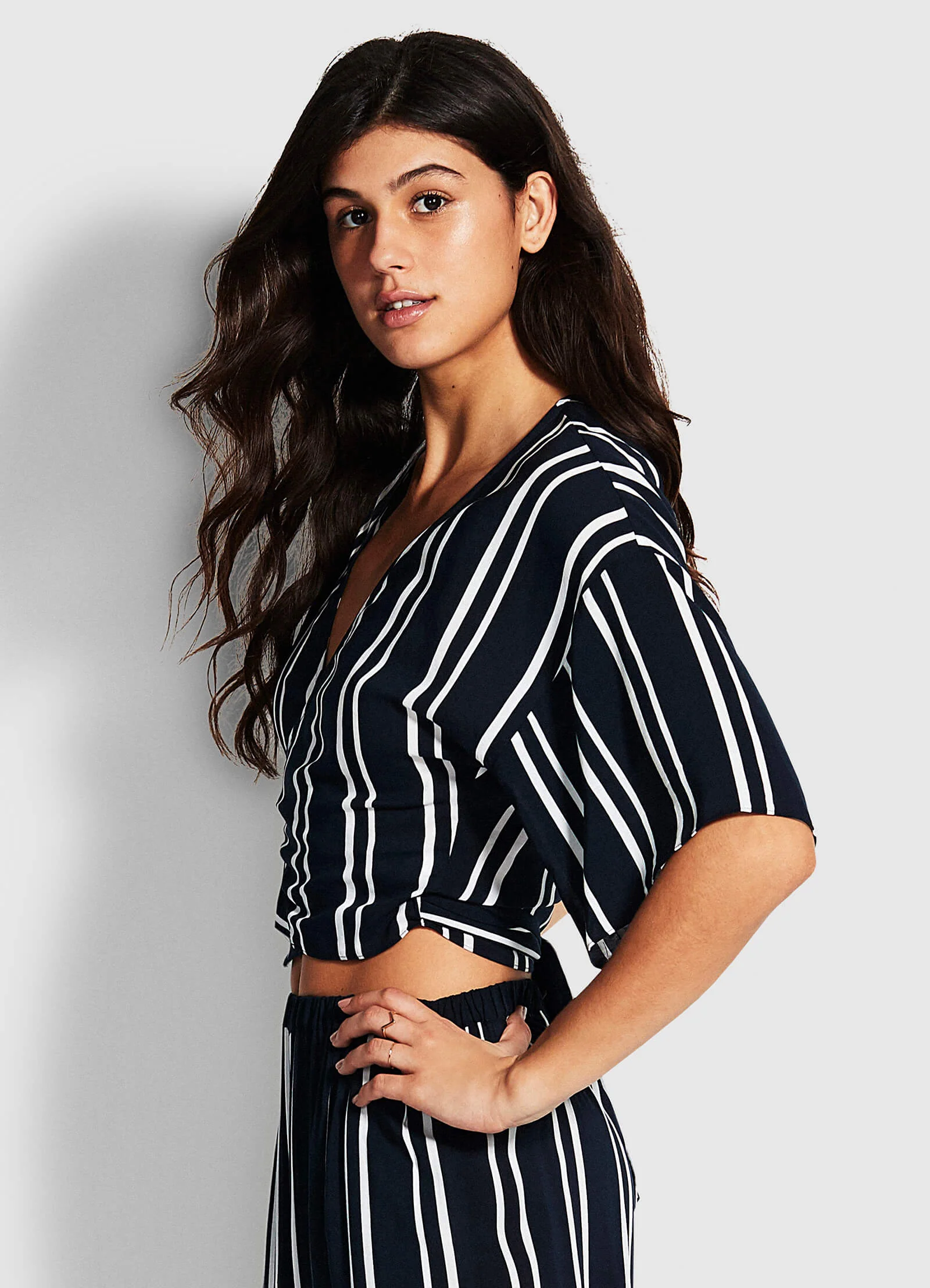 Summer Sea Stripe Top - Navy Stripe - Image 2