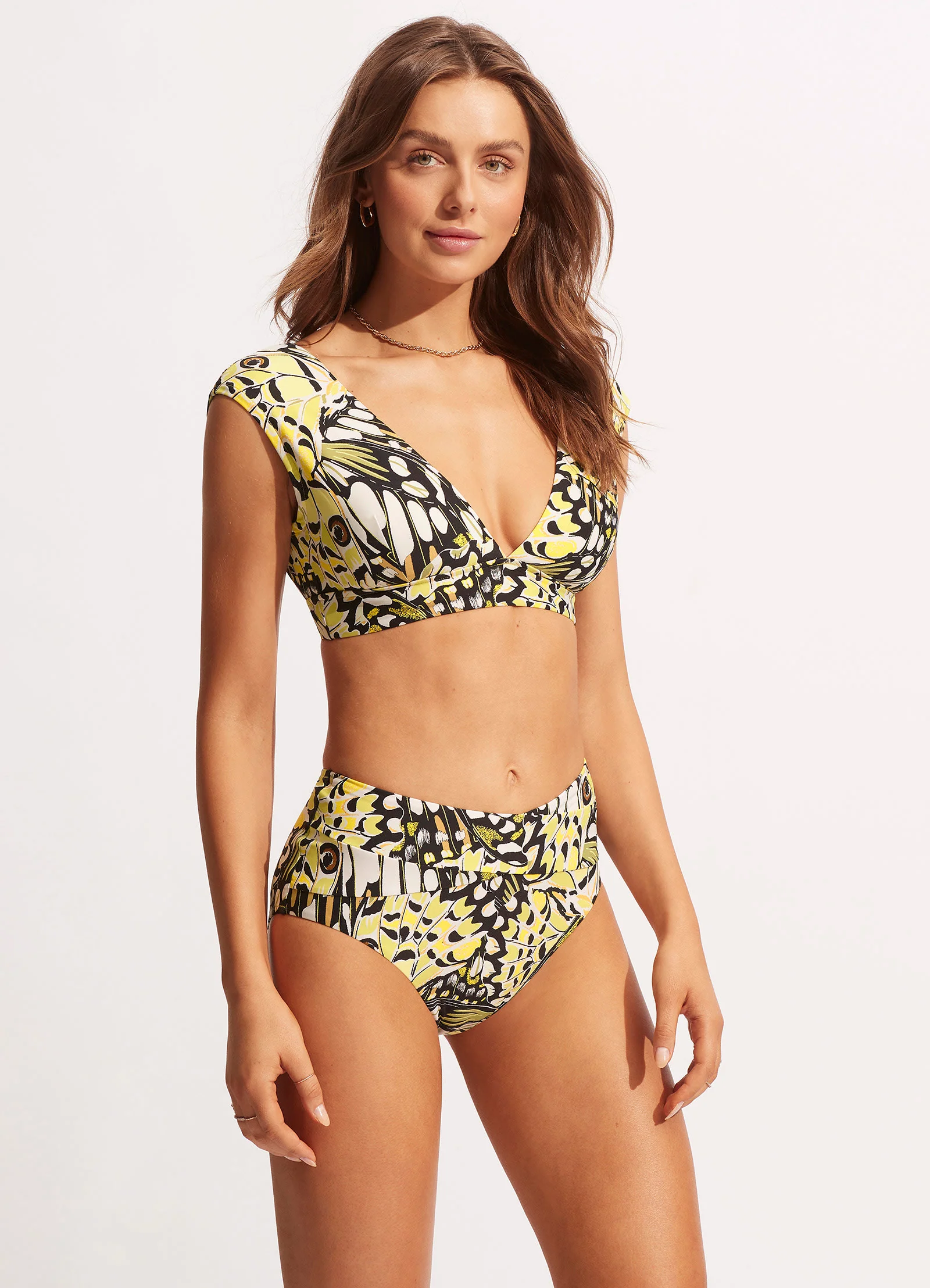 Take Flight High Waisted Bikini Bottom - Wild Lime - Image 3