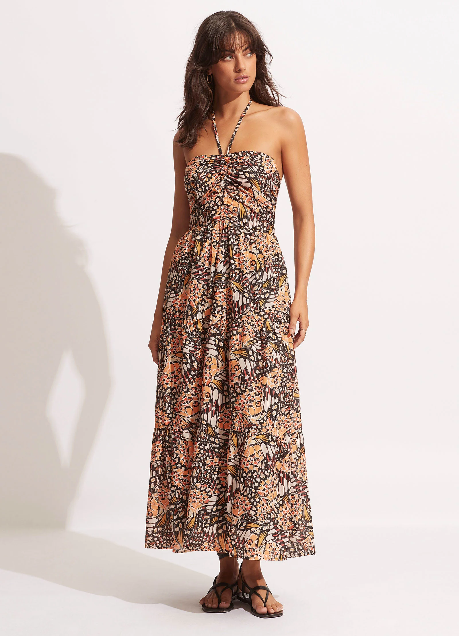 Take Flight Tiered Dress - Mandarin - Image 3