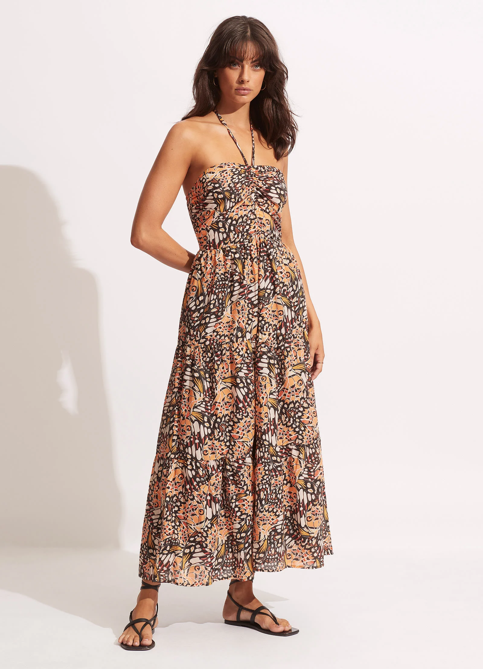 Take Flight Tiered Dress - Mandarin - Image 4