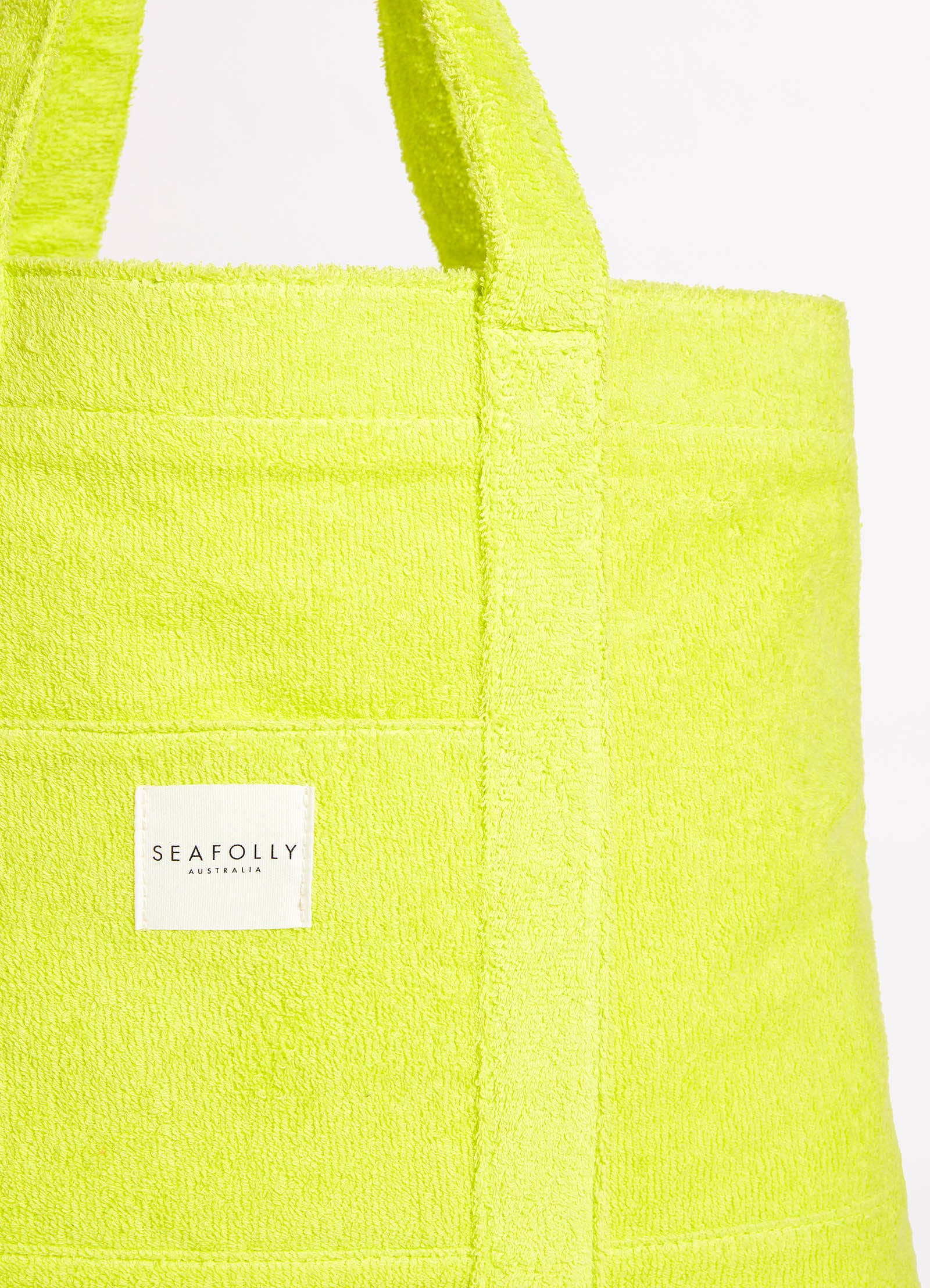 Terry Beach Tote - Wild Lime - Image 4