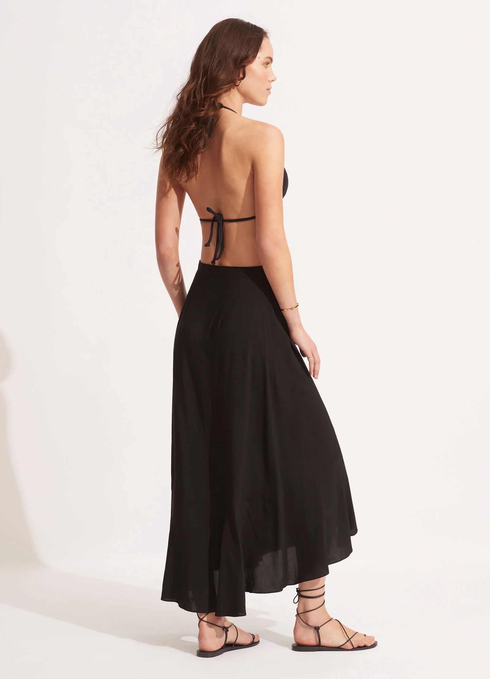 The Wrap Skirt - Black - Image 4