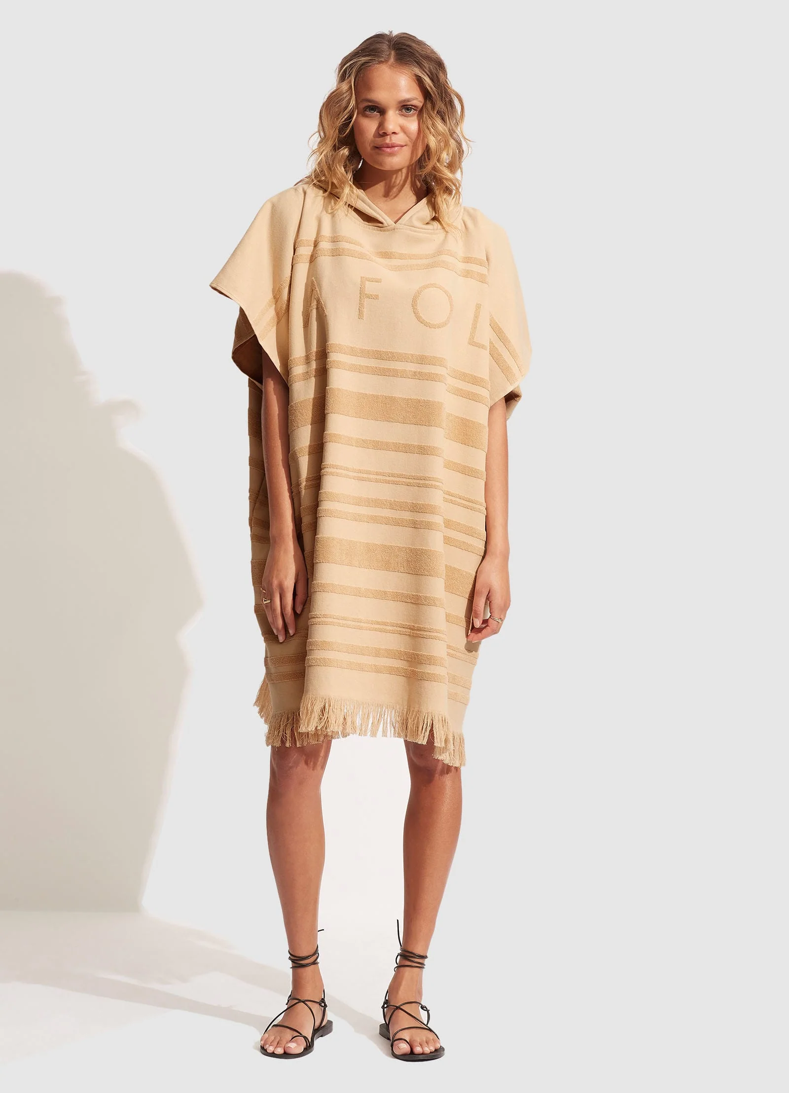 Towel Poncho - Camel - Image 2
