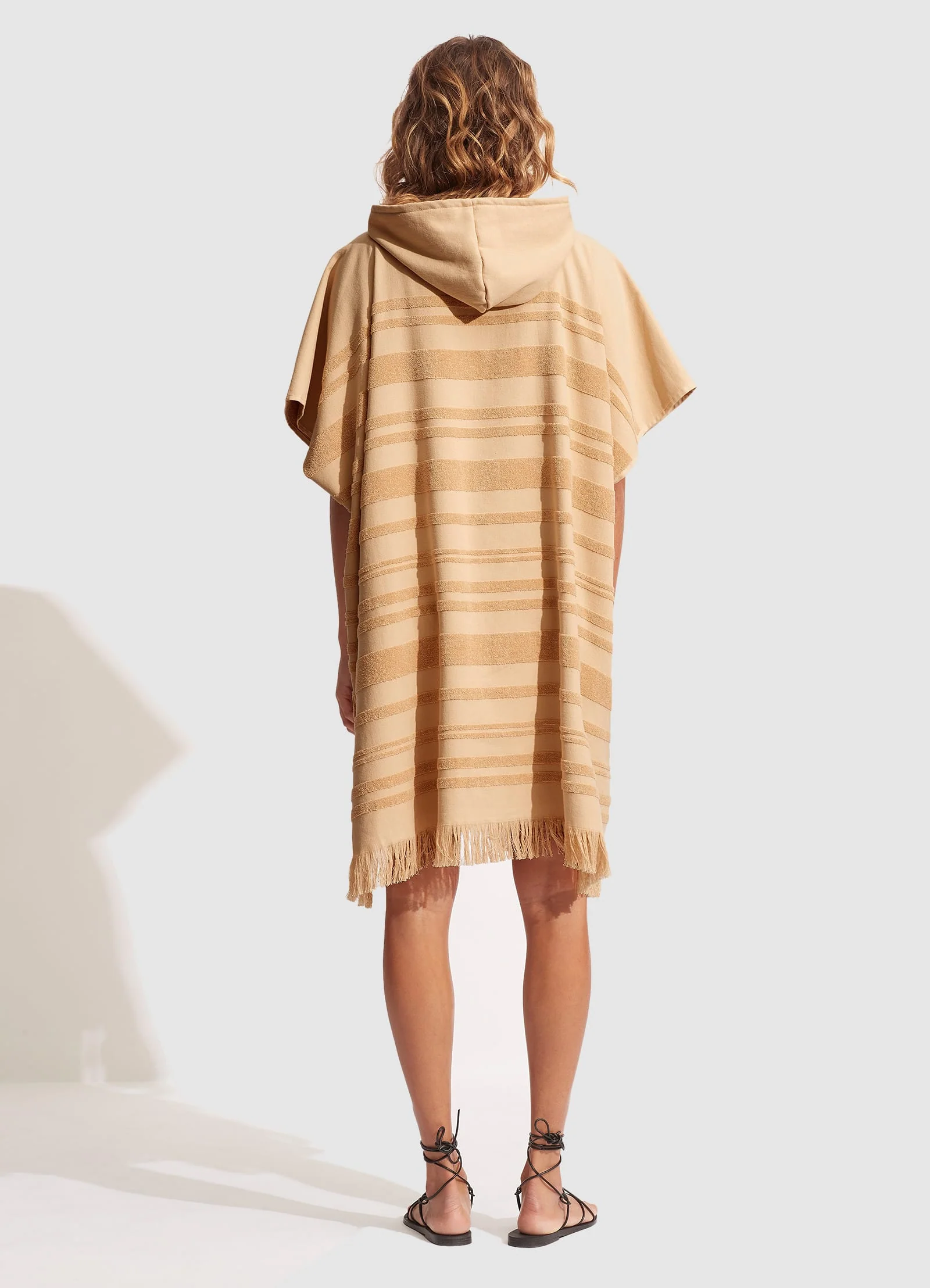 Towel Poncho - Camel - Image 4