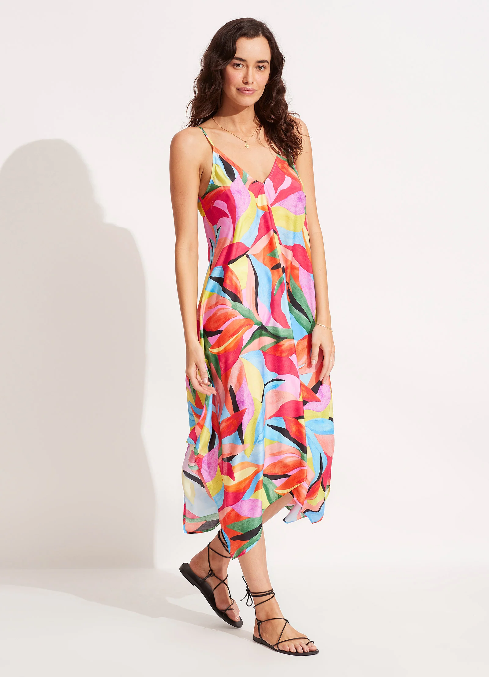 Tropfest Scarf Dress - Aquamarine - Image 3