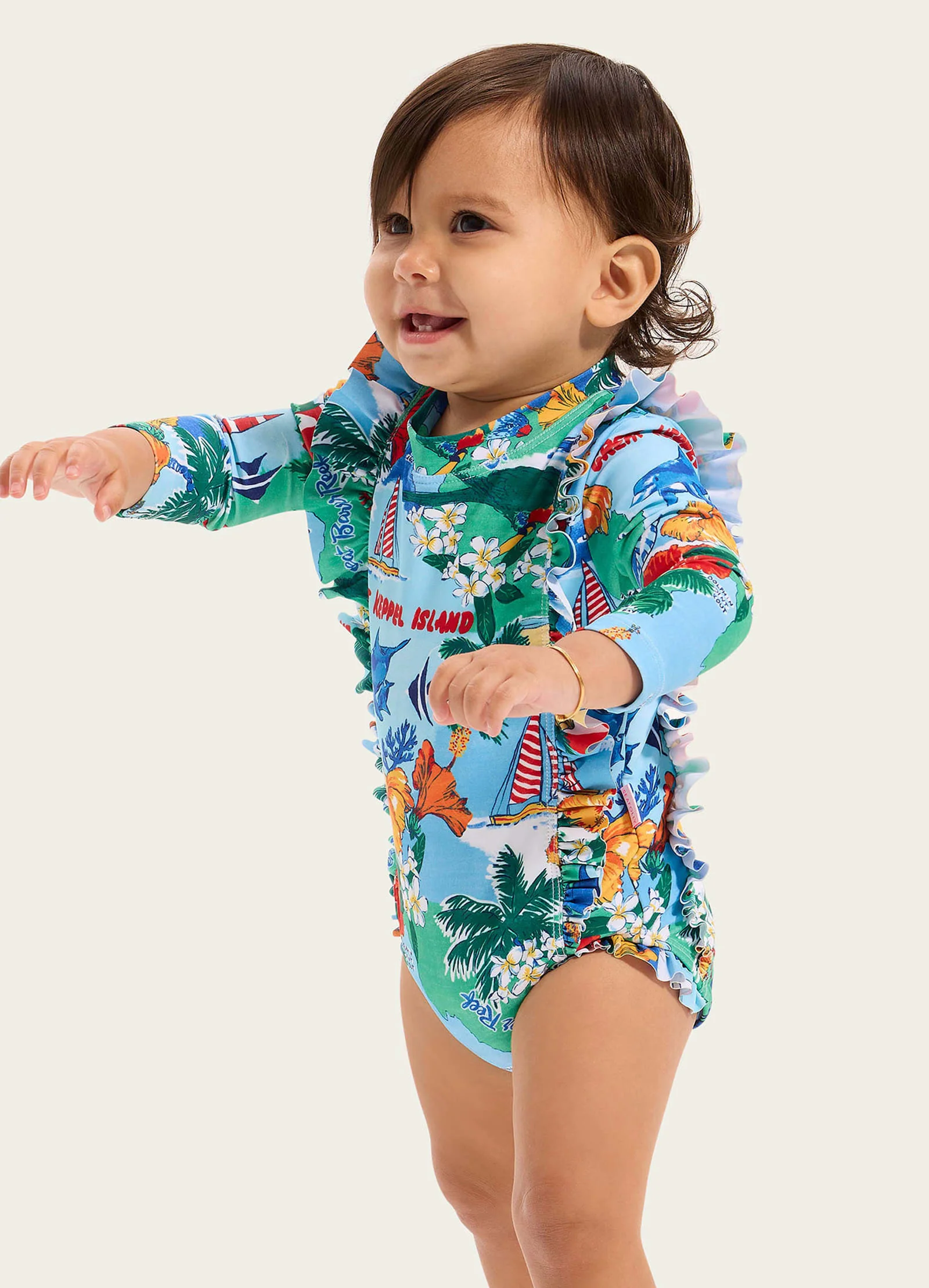 Viva Vacation Frill Sunsuit - Image 2