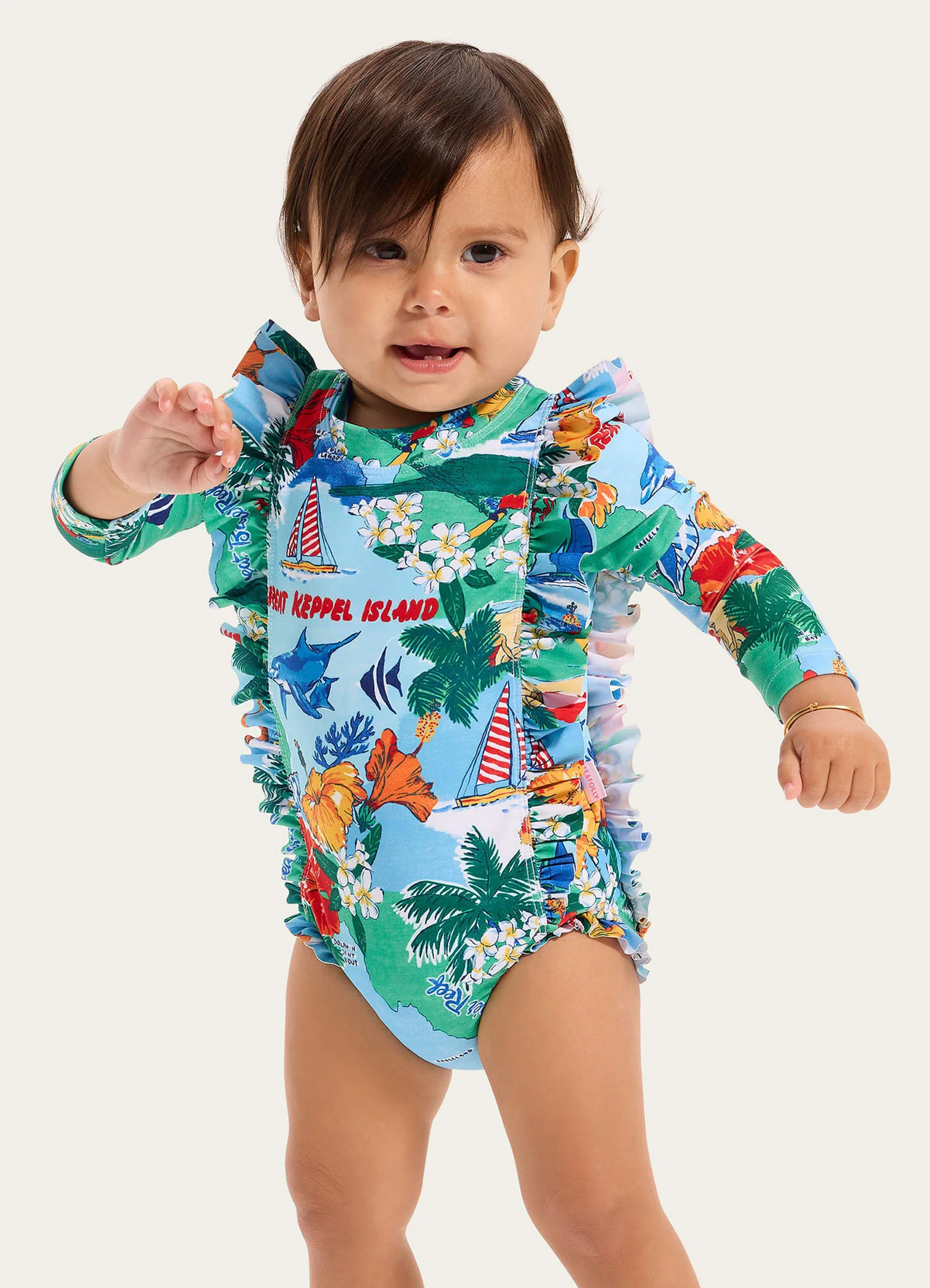 Viva Vacation Frill Sunsuit - Image 3