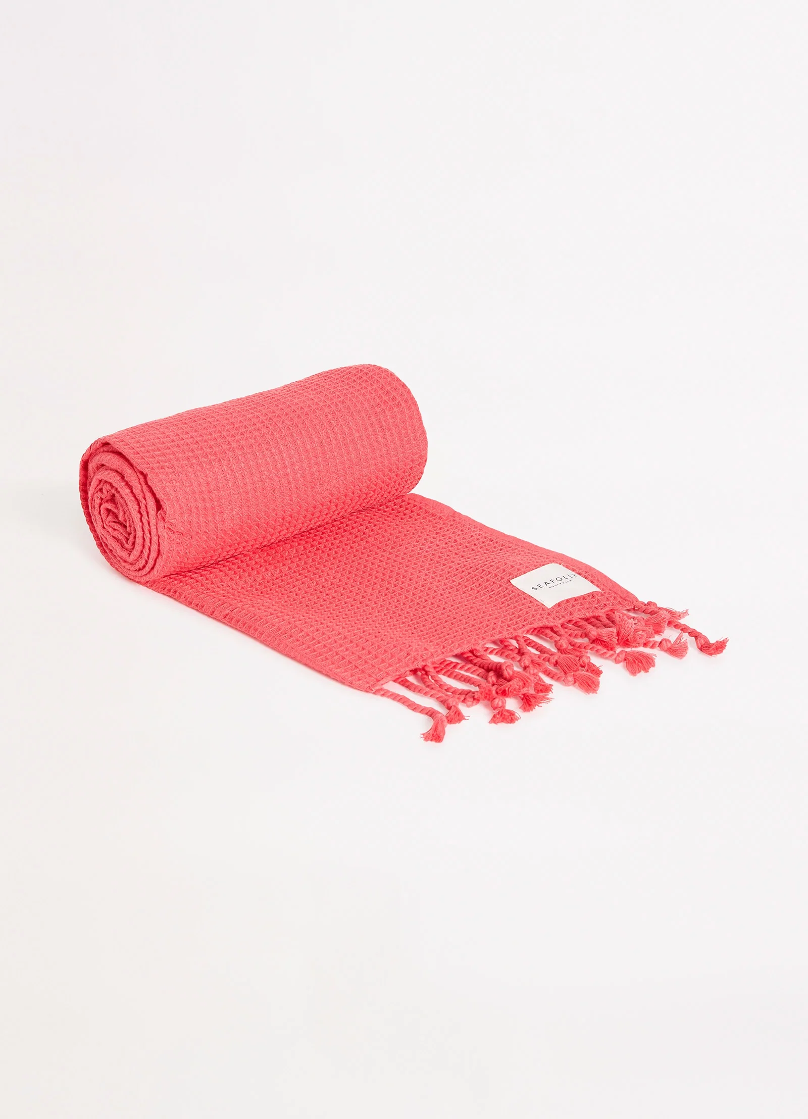 Waffle Towel & Tote Set - Sun Kissed Coral - Image 6