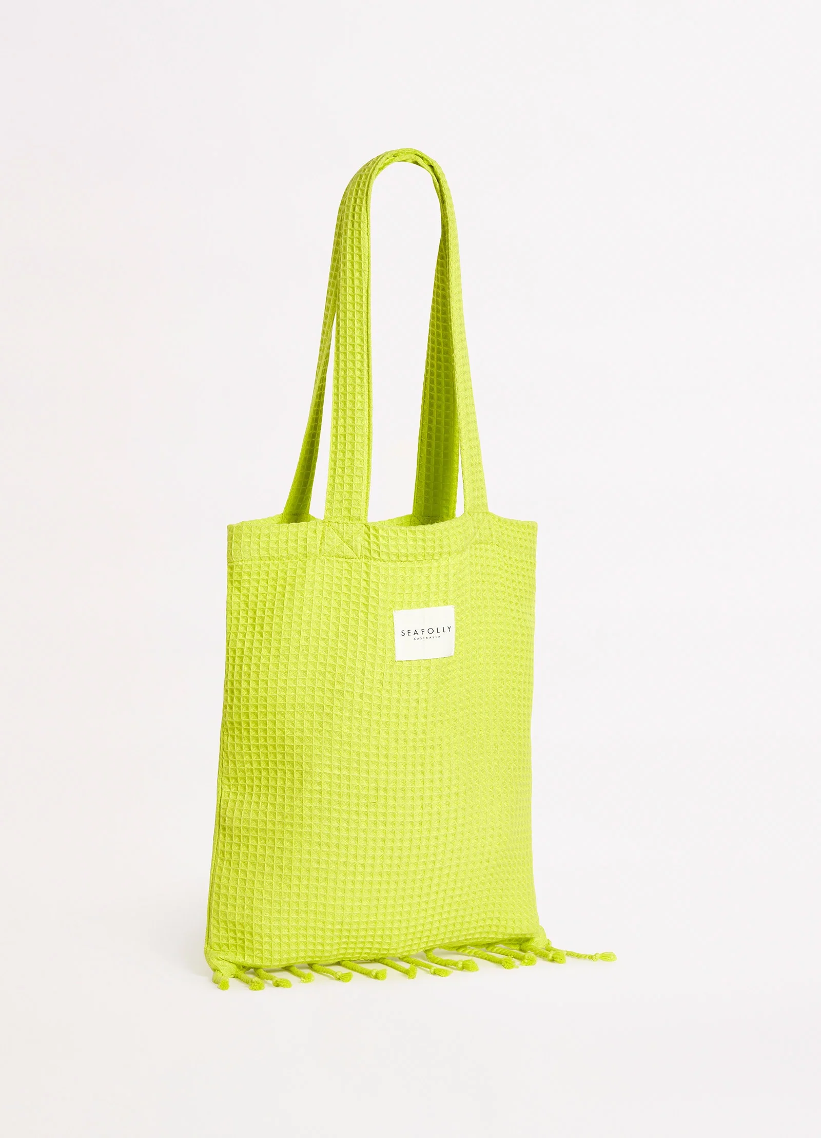 Waffle Towel & Tote Set - Wild Lime - Image 3