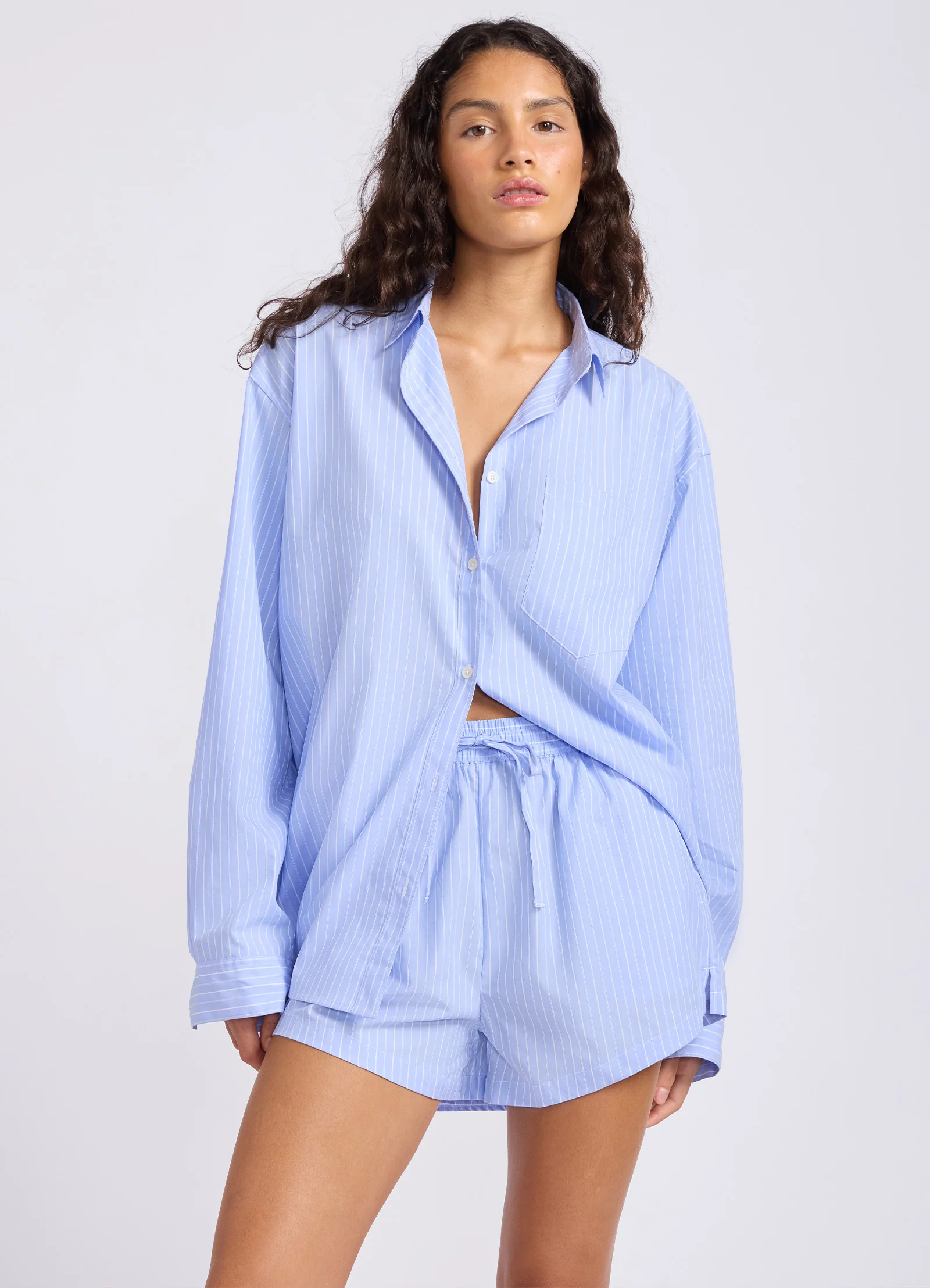 Stripe Drawstring Shorts - Image 2