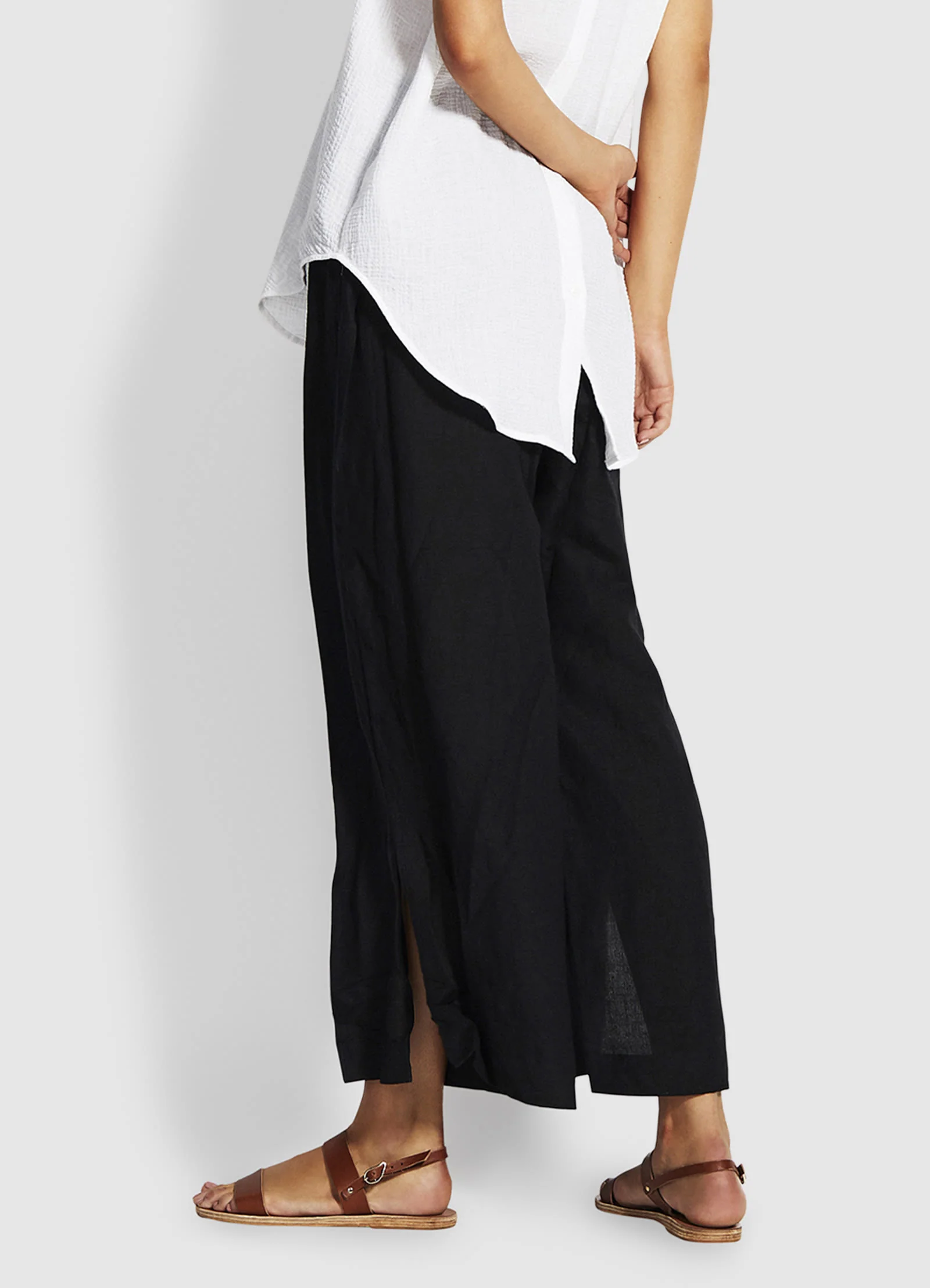 Weekender Linen Pant - Black - Image 3