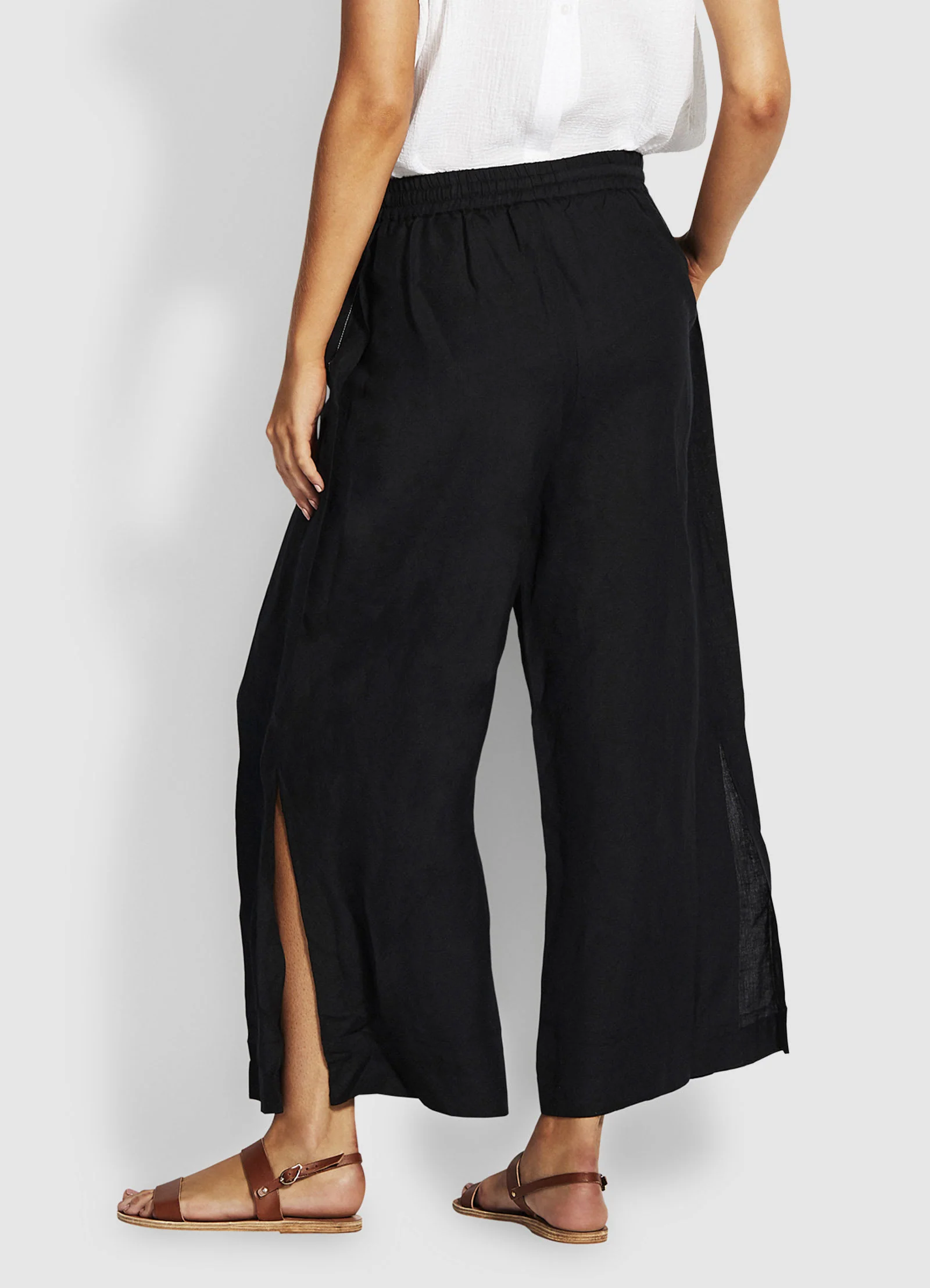 Weekender Linen Pant - Black - Image 4